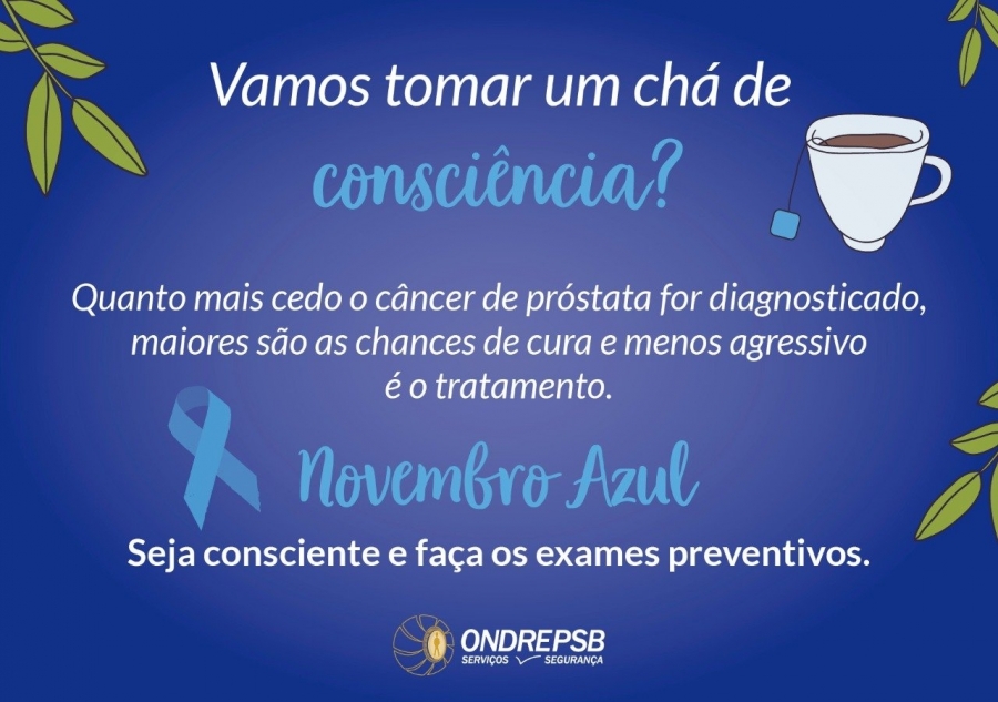 Câncer de próstata é o tema do Novembro Azul.