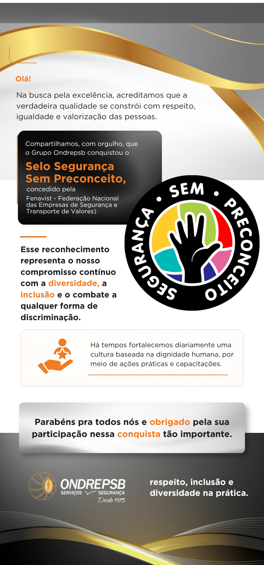 Nosso compromisso contínuo com a diversidade e inclusão